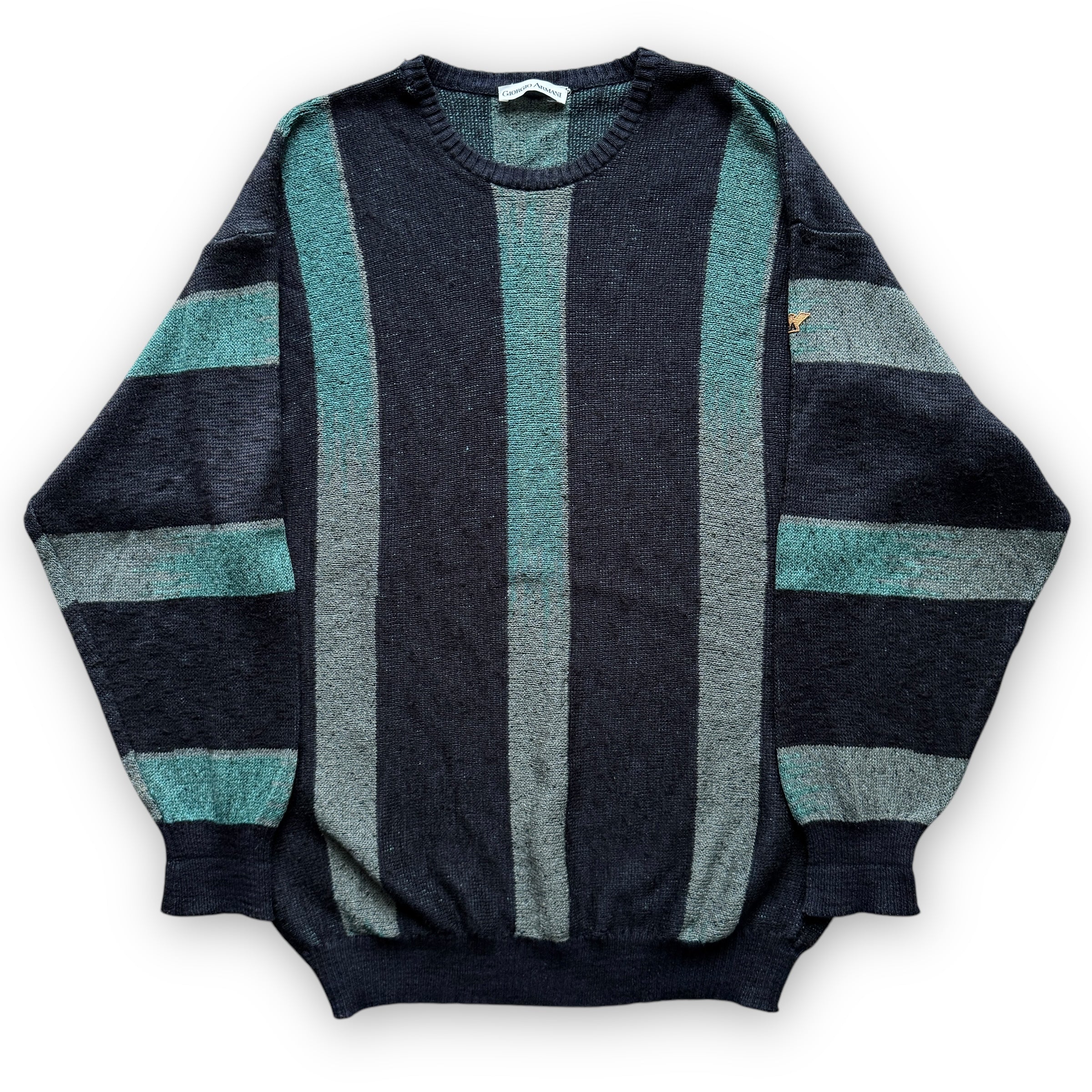 Giorgio Armani Wool Stitch 'Fade' Knit Sweater - 1980s – 300700