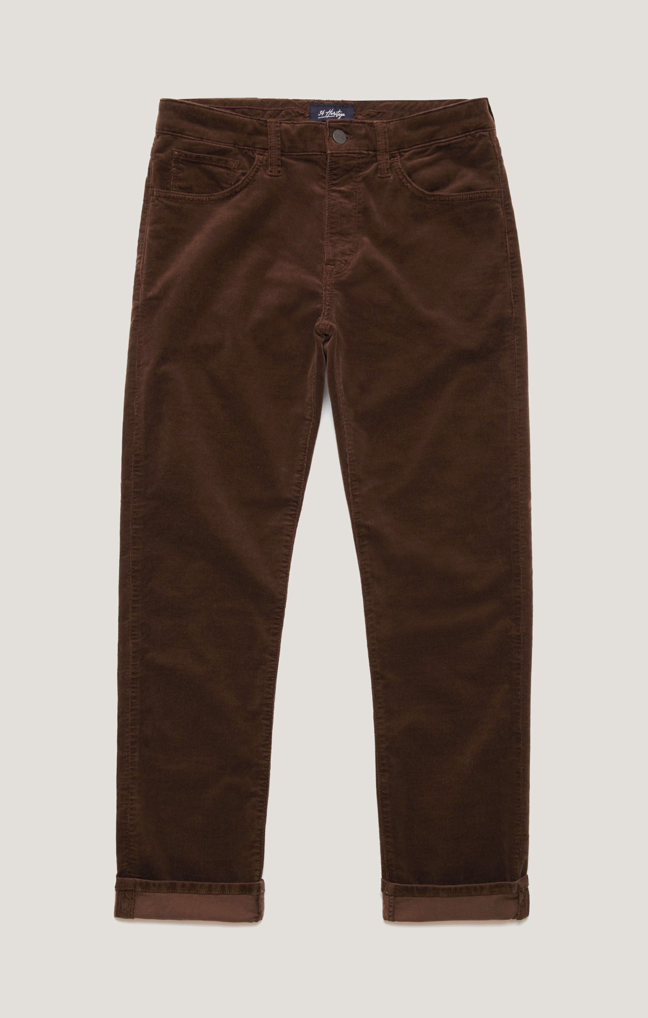34 Heritage Men's Charisma Relaxed Straight Pants in Brown Cord
