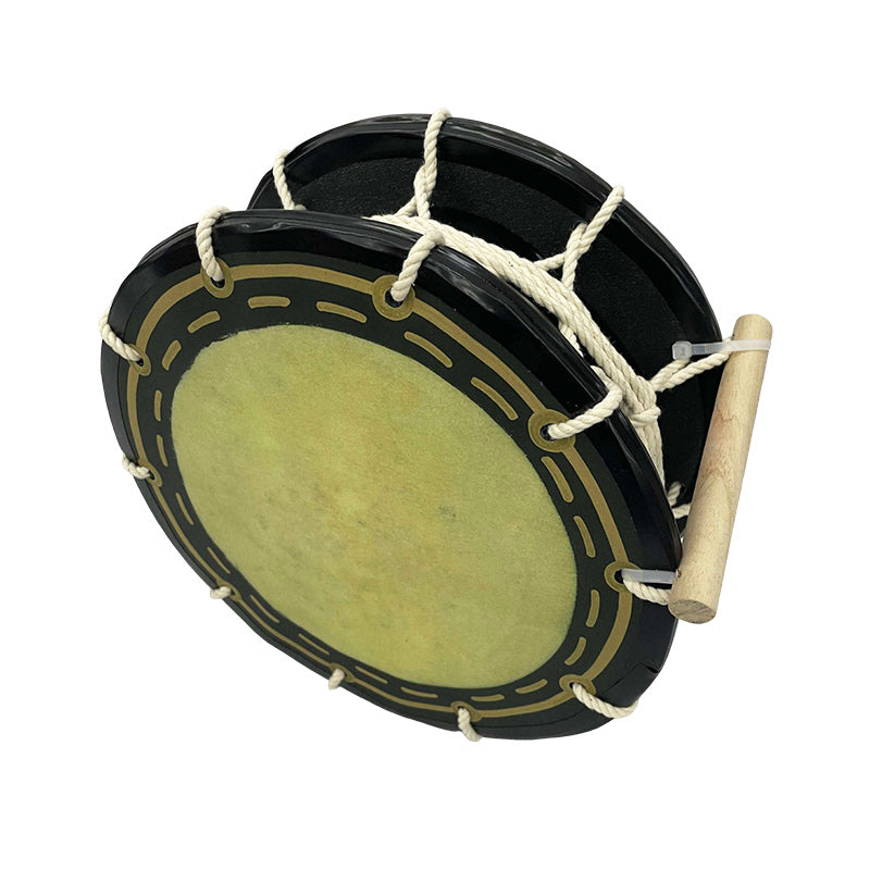 締め太鼓 24cm【手持ち取っ手・バチ付き】チーガ2色 │ つは琉球店