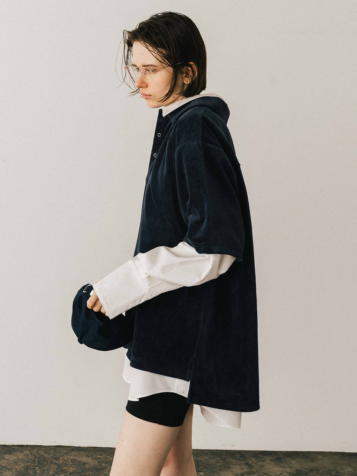 COTTON VELOUR OVER POLO