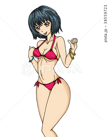 ビキニの女性のイラスト素材 [38559723] - PIXTA