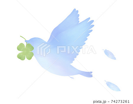 小鳥 クローバー 鳥 四つ葉のイラスト素材 - PIXTA