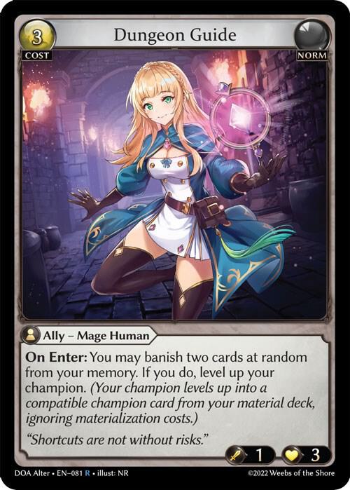 Dungeon Guide - Dawn of Ashes Alter Edition - Grand Archive TCG