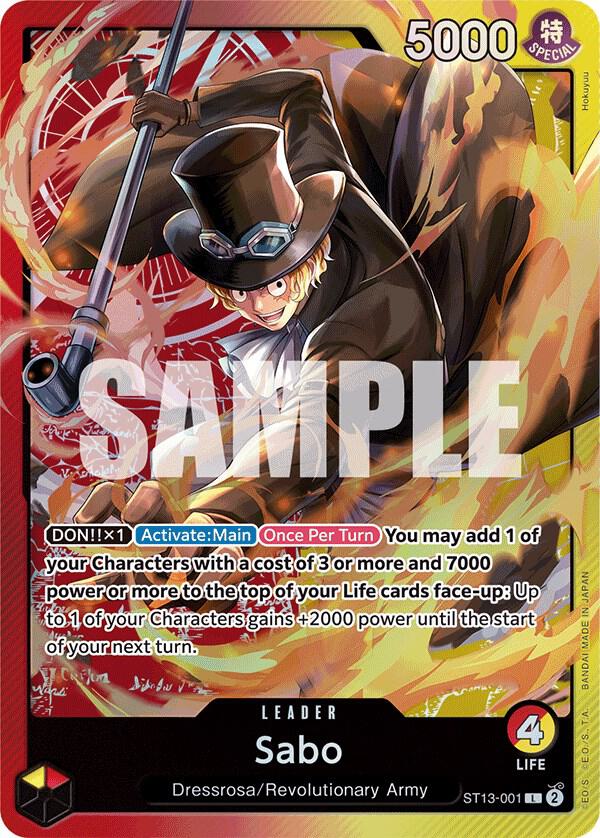 Sabo (001) - Ultra Deck: The Three Brothers - One Piece Card Game