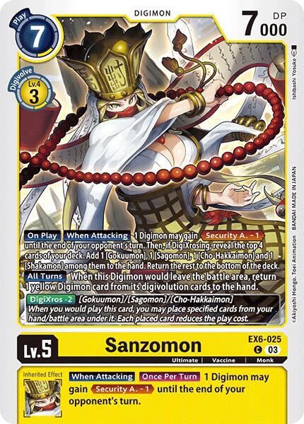 Sanzomon - Infernal Ascension - Digimon Card Game - TCGplayer.com