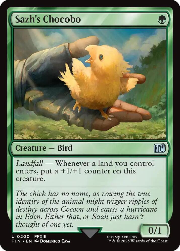 Sazh's Chocobo - FINAL FANTASY - Magic: The Gathering - TCGplayer.com