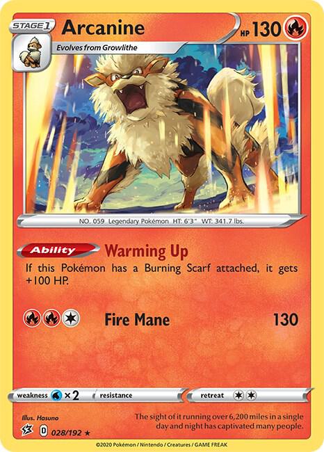 Arcanine - SWSH02: Rebel Clash - Pokemon - TCGplayer.com