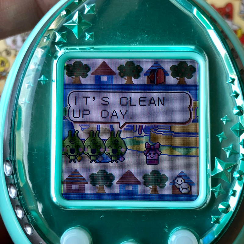 Tamagotchi IDLE Green - English IDL - NEW LCD SCREEN (Tamagotchi