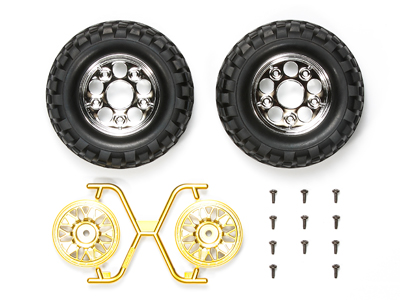 OP.1484 ロックブロックタイヤ&2ピースメッシュホイール （CC-01）: RC