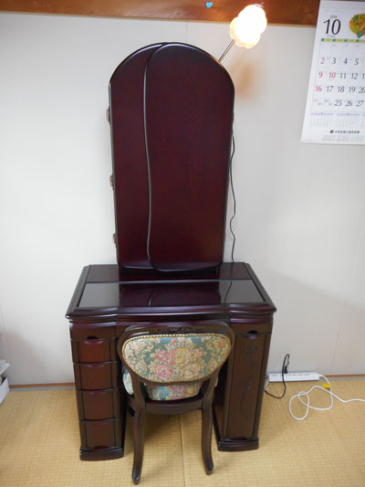 三面鏡ノーブル（七分三面収納タイプ） - 鏡台・ドレッサーの専門店