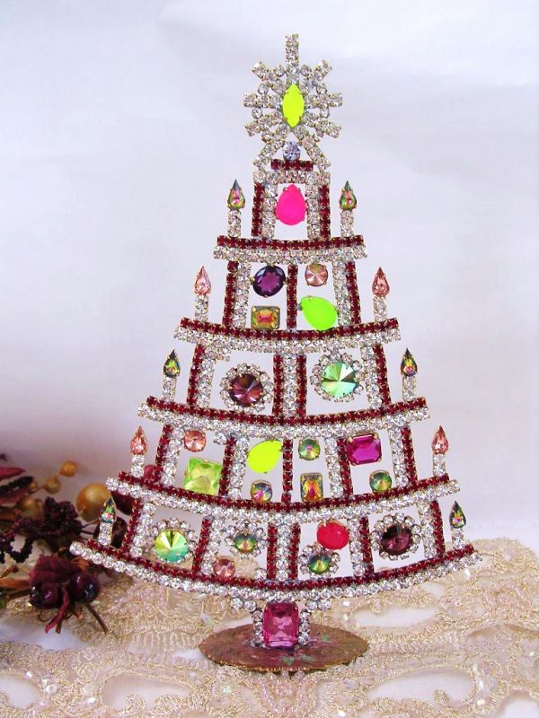 ☆ウランガラス チェコ ヴィンテージ クリスマスツリー 1335