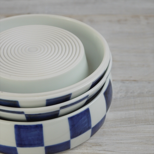 有田焼/李荘窯/珠型三段重/市松文/Φ16 X H15.5cm - テーブルライフストア