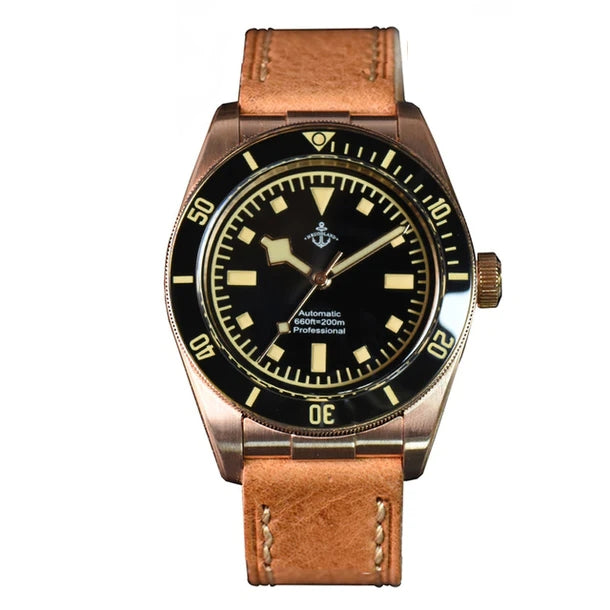 Hruodland 39mm BB58 Retro Bronze Watch – Tactical Frog Watch Store