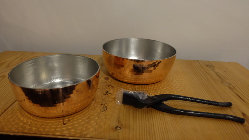 やっとこ鍋 純銅（直径24cm・高さ 10cm） 楽天市場】銅ﾔｯﾄｺ鍋 24cm