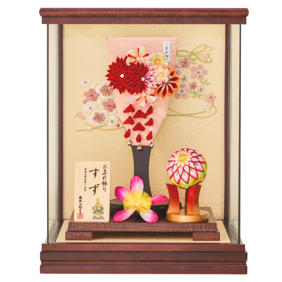 姫羽子板ケース 赤菊 | 大型人形専門店・高木人形