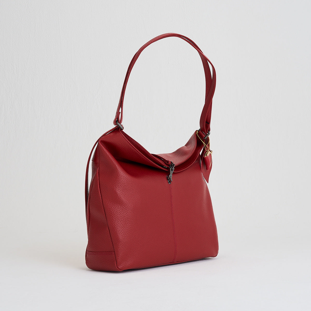 2wayショルダーバッグパックA4 シュリンク レッド ｜ 鎌倉のバッグ