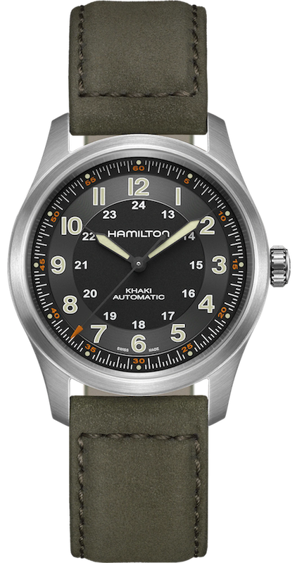 安心なカーキフィールドチタニウムオート38ミリ H70205830 ／ 国内正規