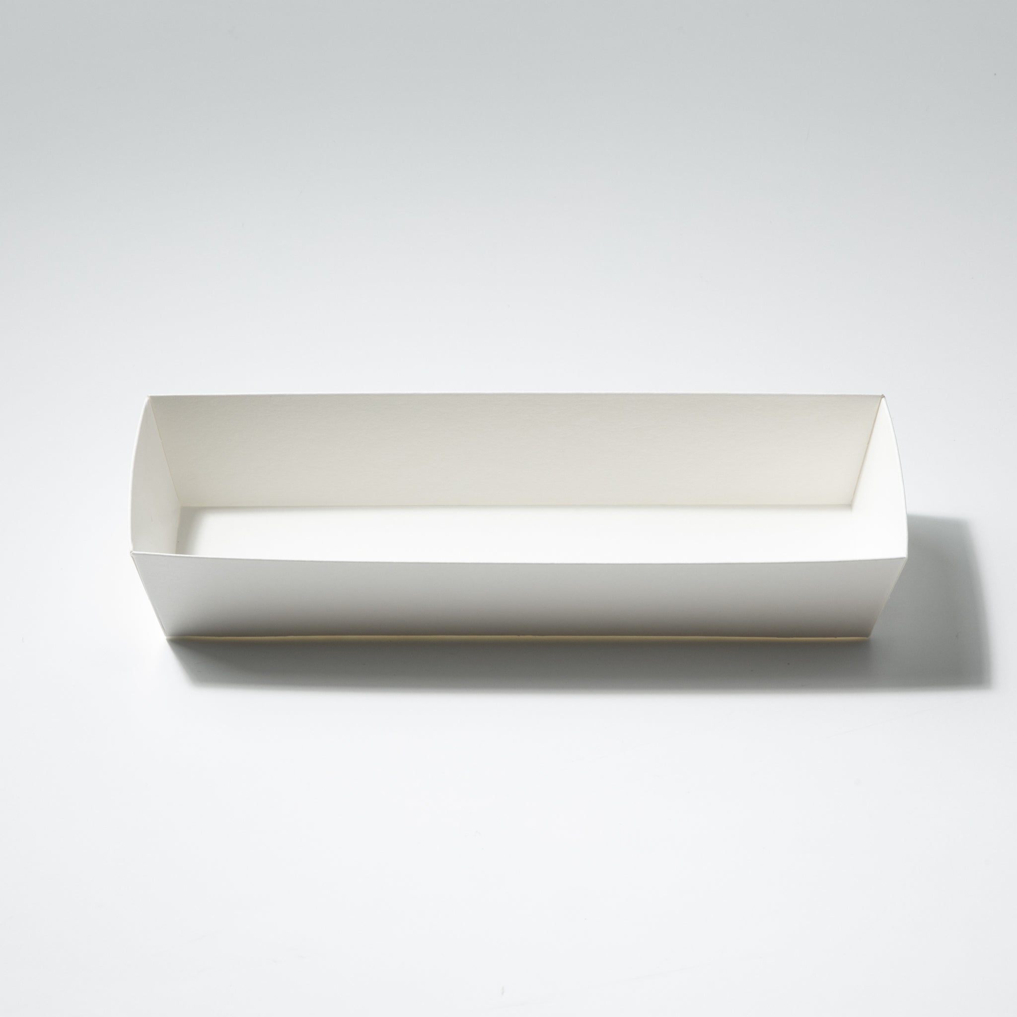 TAKE PACK】クラフトトレイ ロータイプ ロング ホワイト