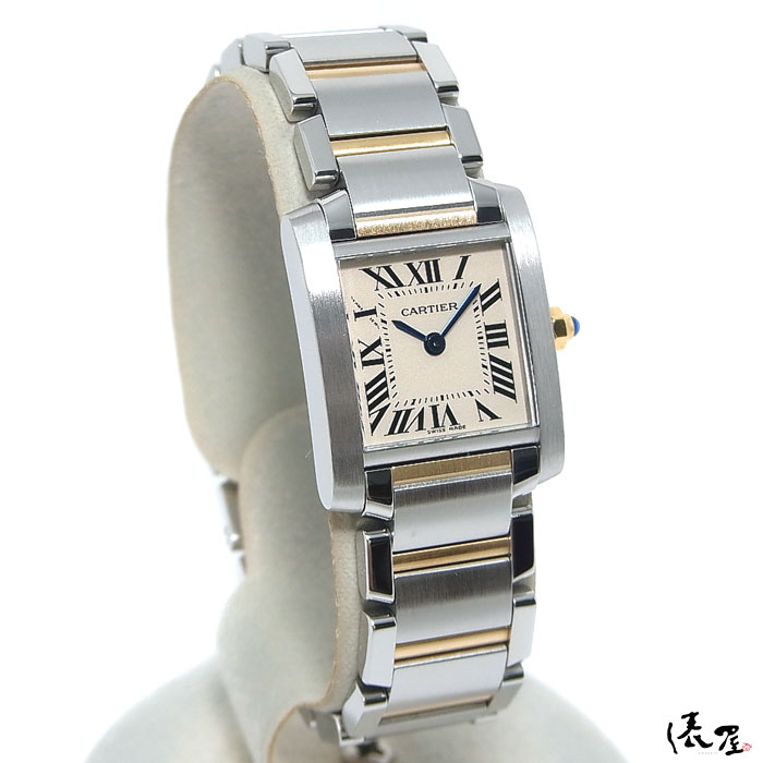 極美品】カルティエ K18×SS タンクフランセーズ SM コンビ【生産終了