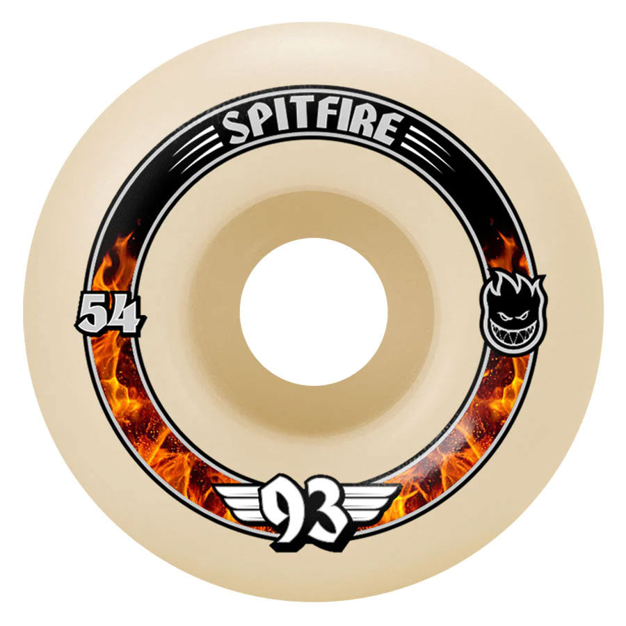 Spitfire Skateboard Wheels 54mm F4 Soft Sliders 93A Radials