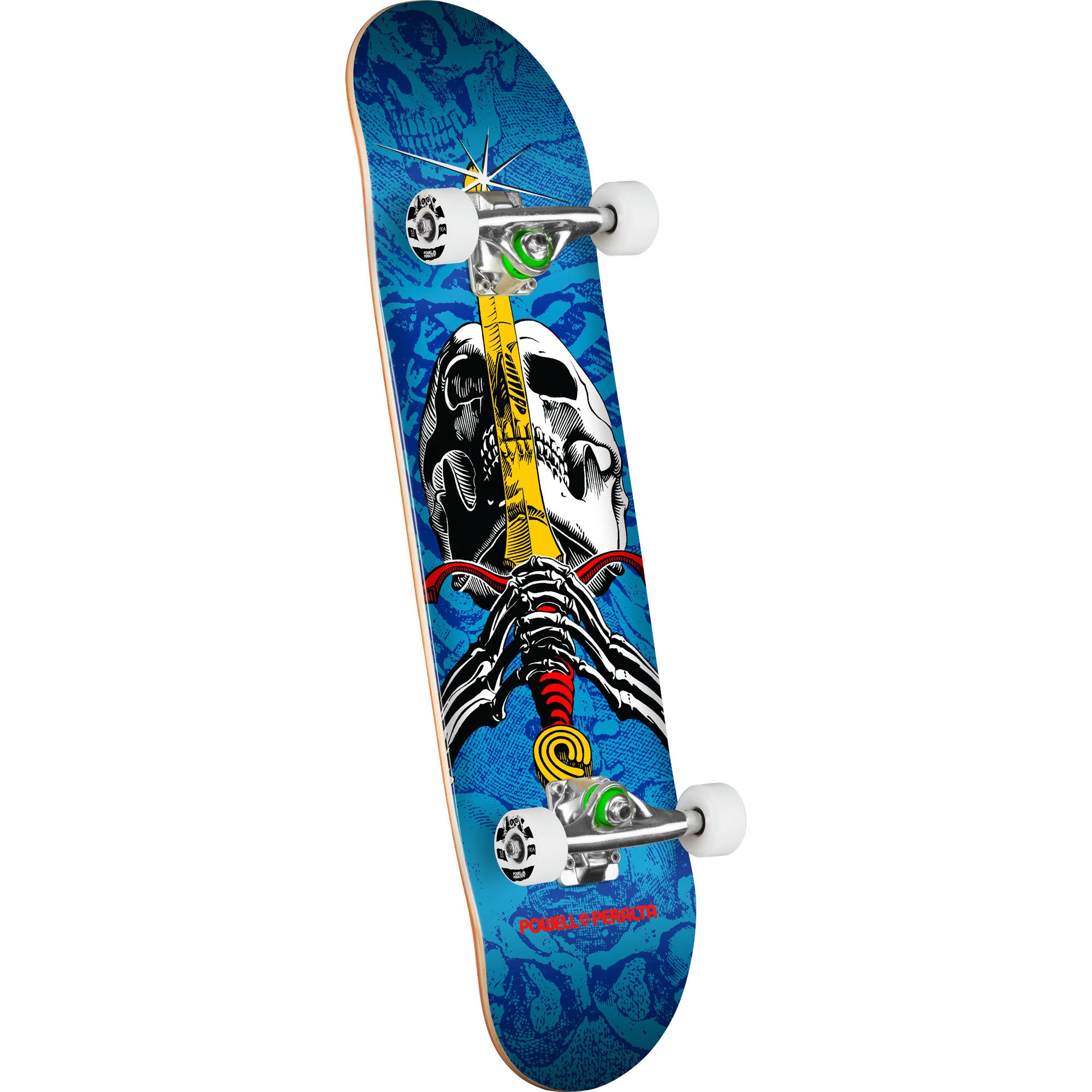 Powell Peralta Skateboard Complete Skull and Sword Blue 7.5