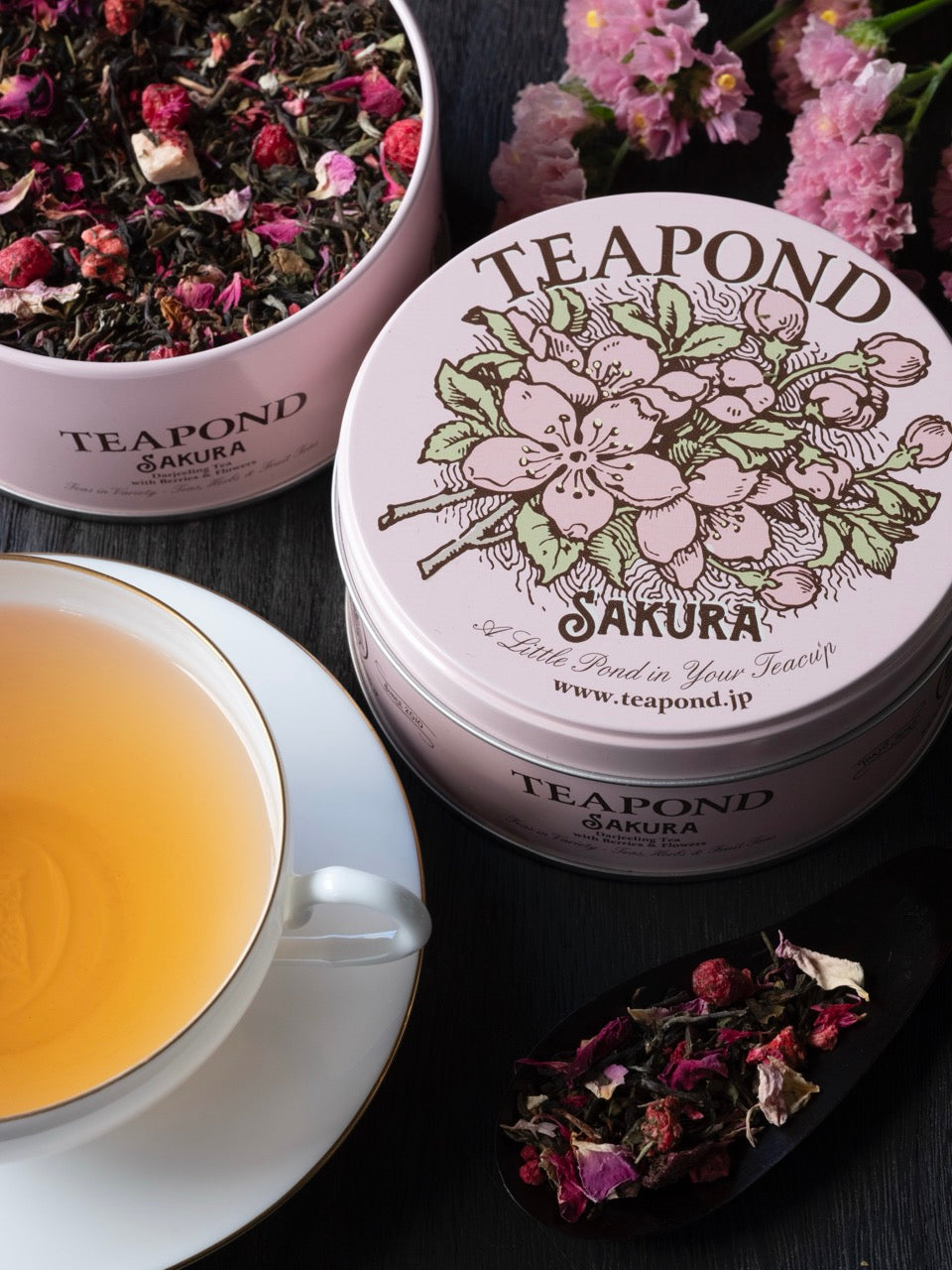 季節限定】サクラ ピンク缶入り｜紅茶専門店TEAPOND ティーポンド