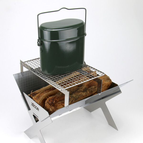 ZEOOR クロスグリルL 焚火台兼調理用こんろ