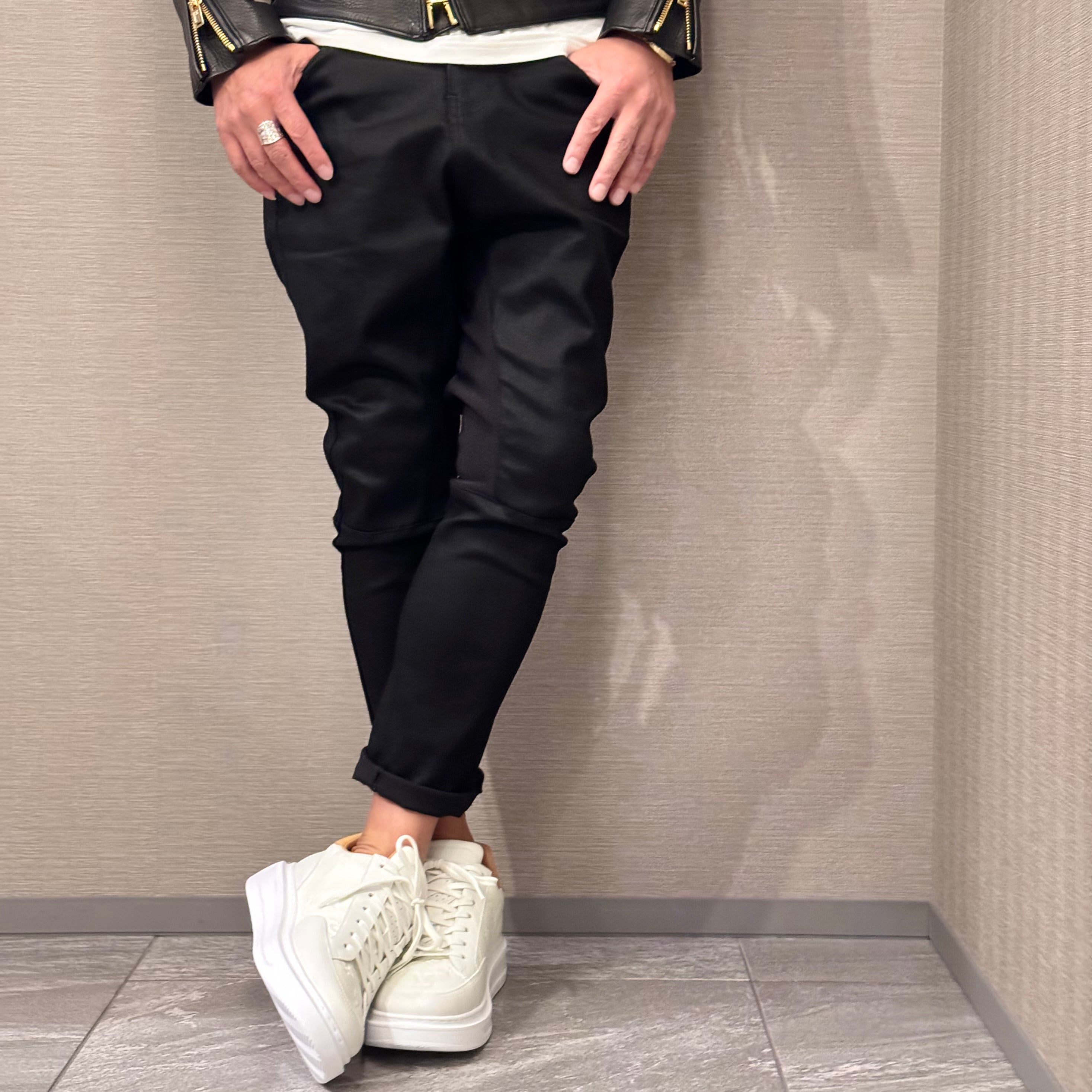 受注終了】INORAN別注ハイブリットストレッチデニムサルエルパンツ