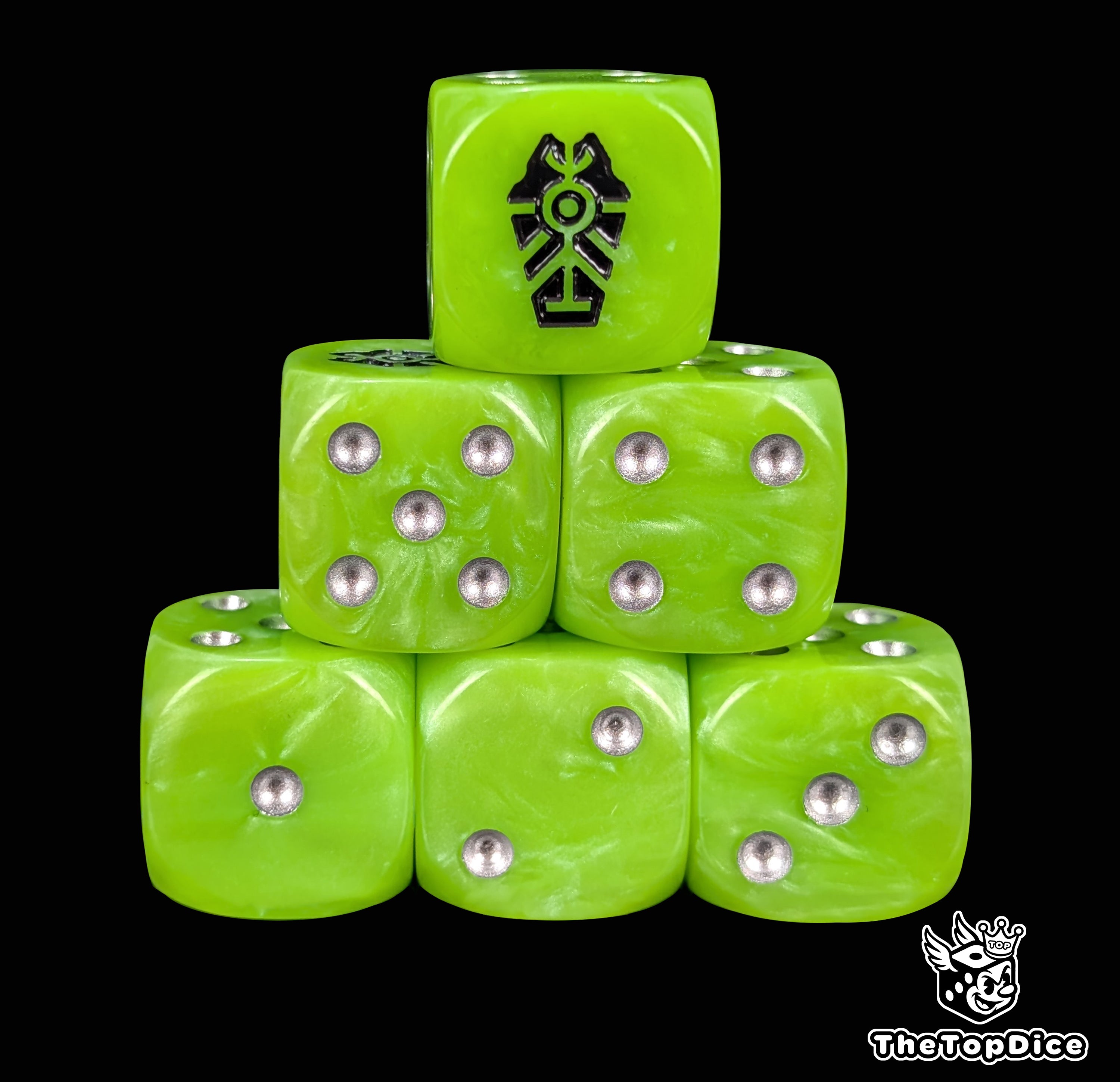 Tomblight Dice – Resin D6 for Glowing Tomb Legions | TheTopDice