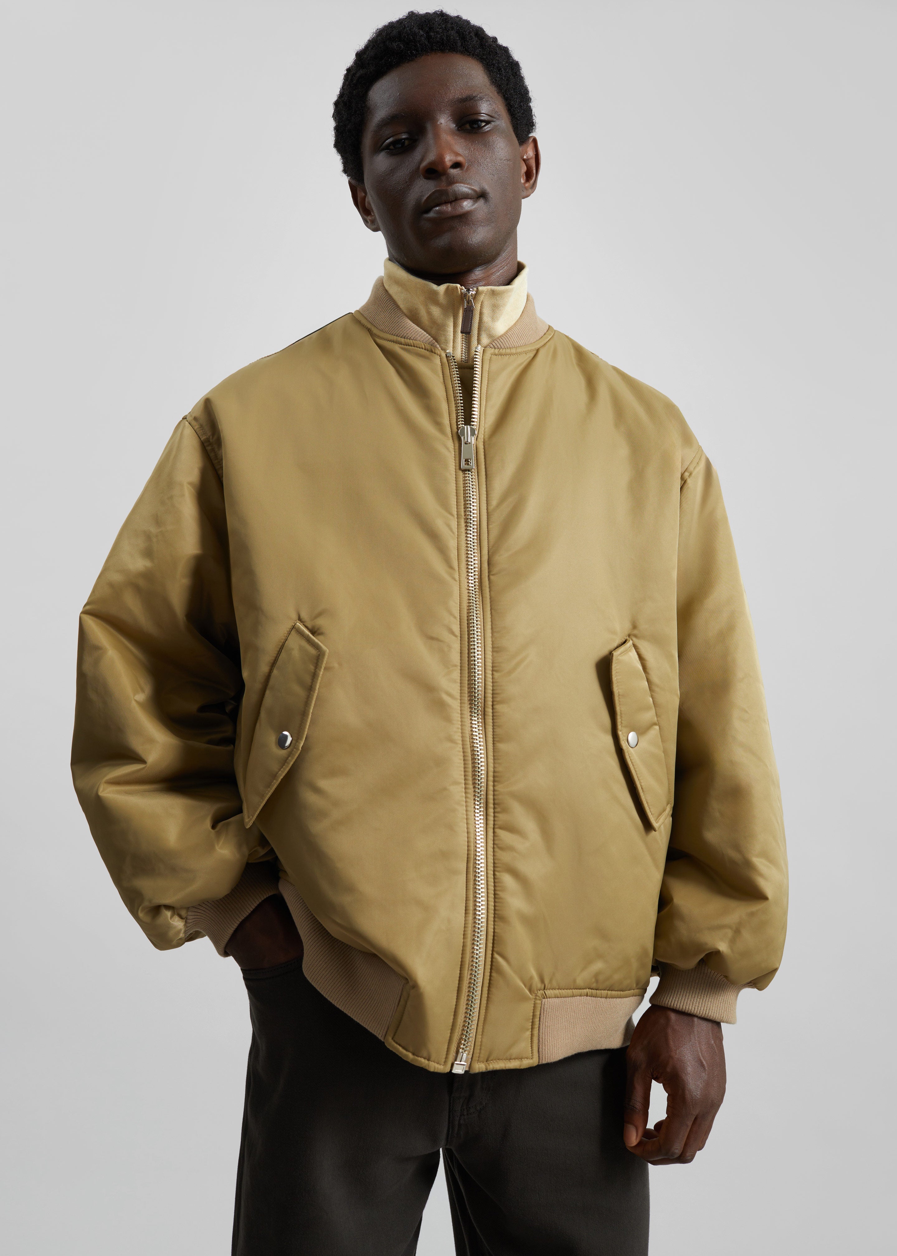 Astra Bomber Jacket - Olive – The Frankie Shop