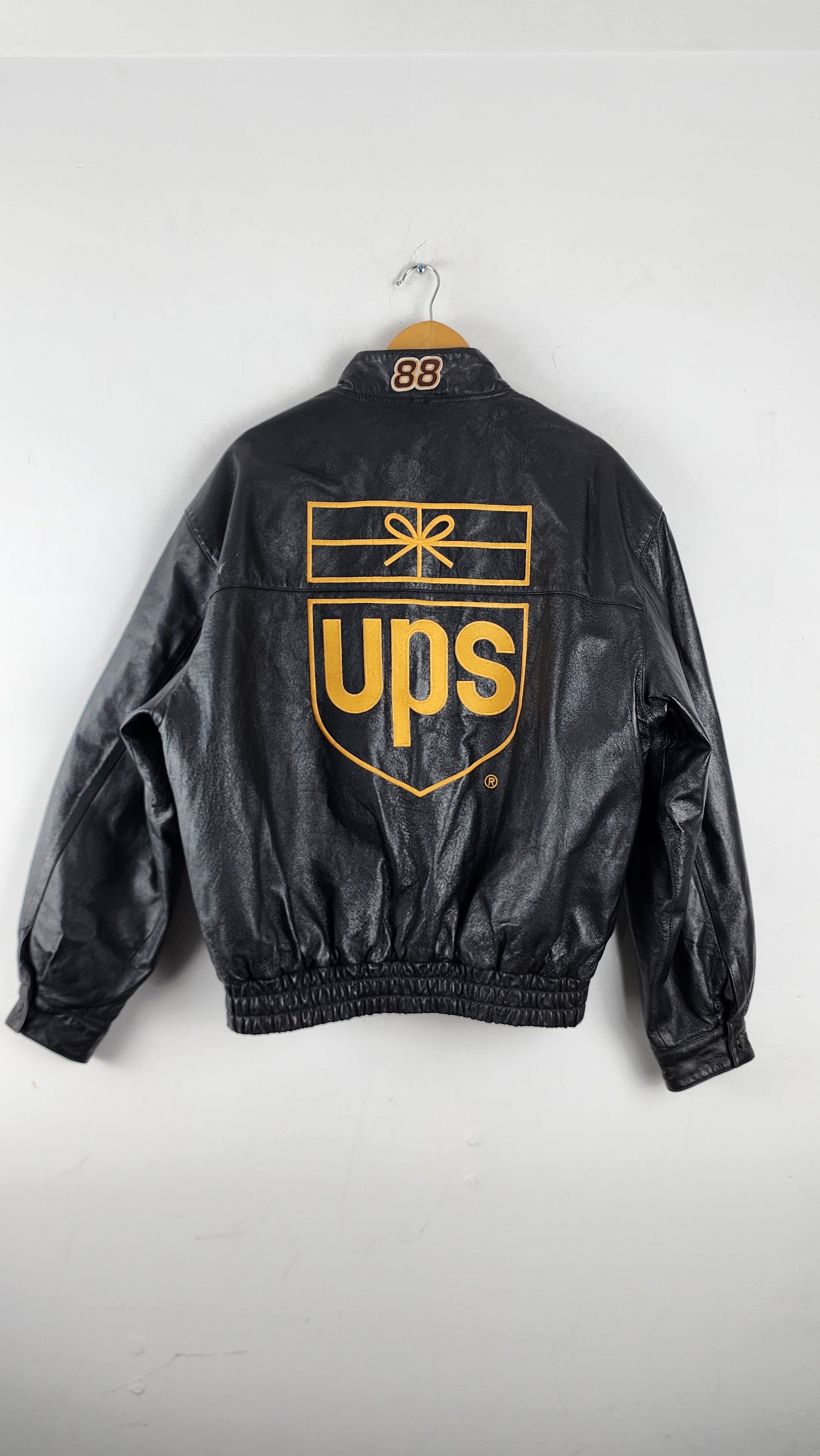 Vintage Jeff Hamilton Design UPS Leather Nascar Jacket – The Igala NYC