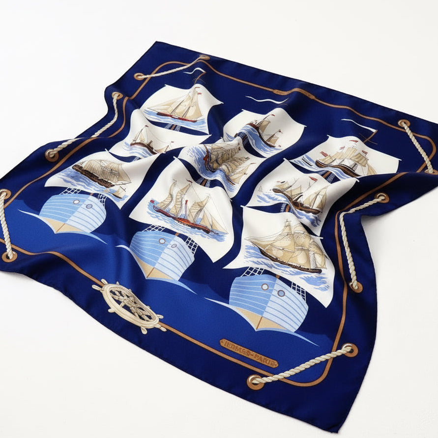 C.1970-80s HERMES Silk Scarf / エルメス・シルクスカーフ(Grand