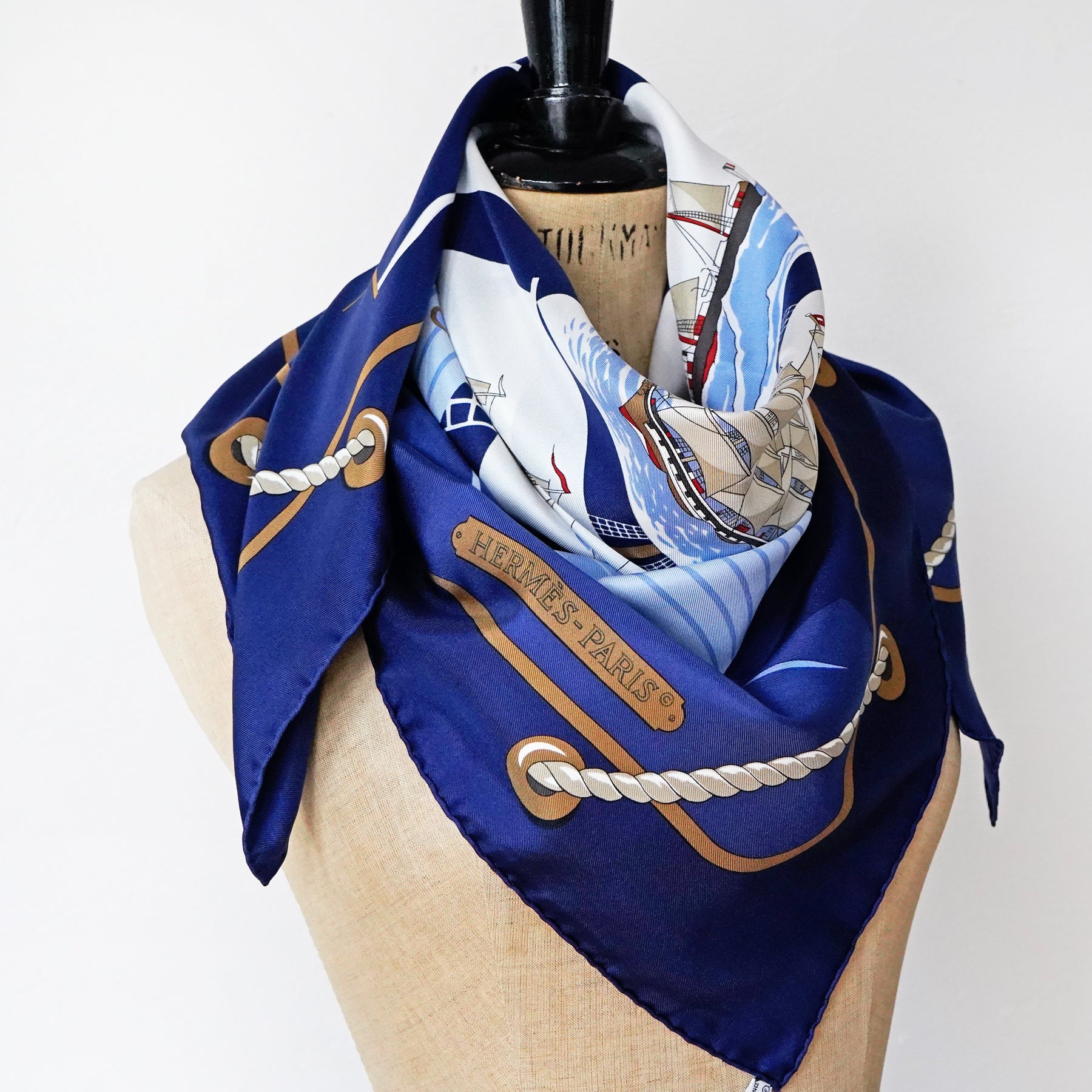 C.1970-80s HERMES Silk Scarf / エルメス・シルクスカーフ(Grand