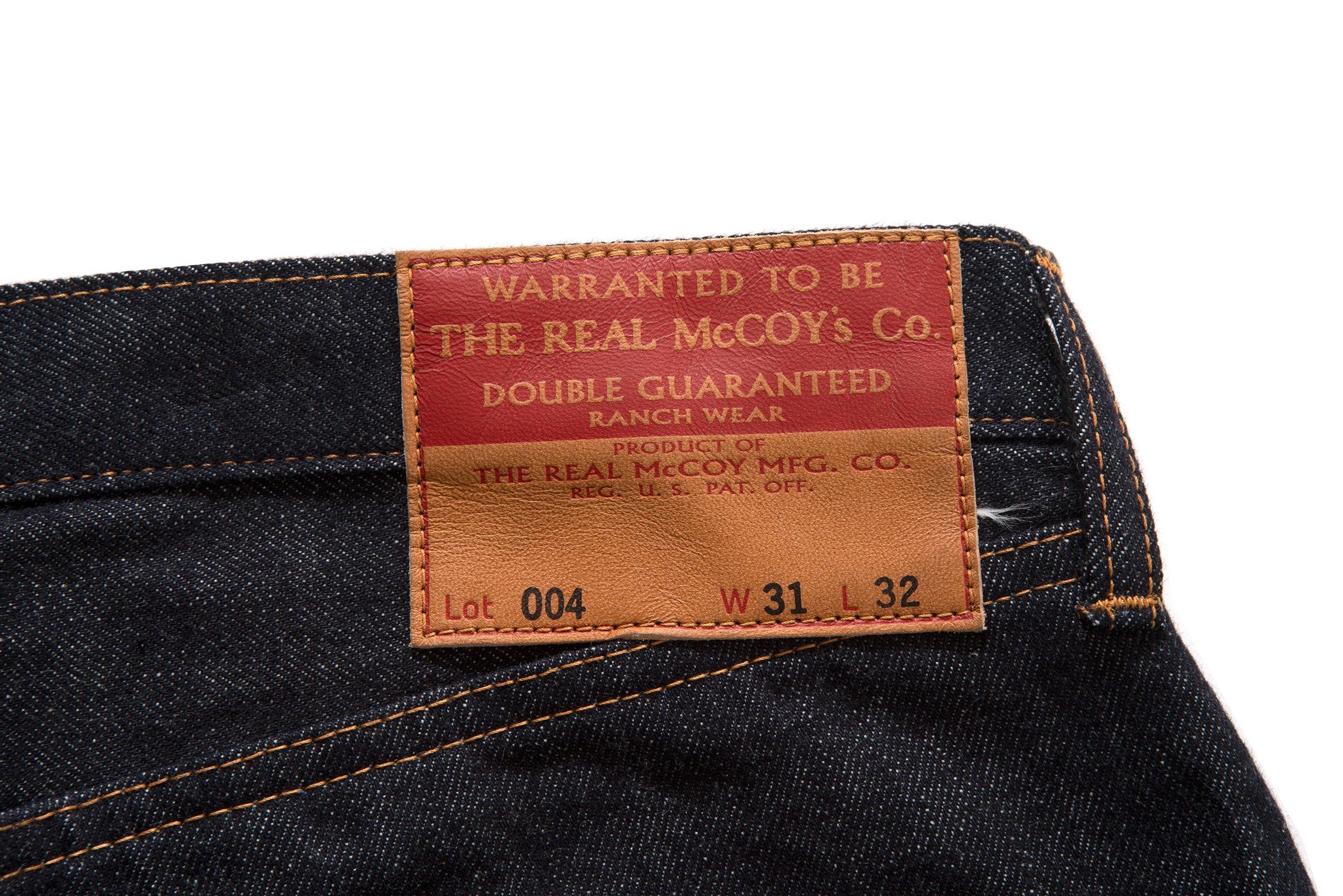 REAL McCOY'S LOT.004 DENIM – The Real McCoy's