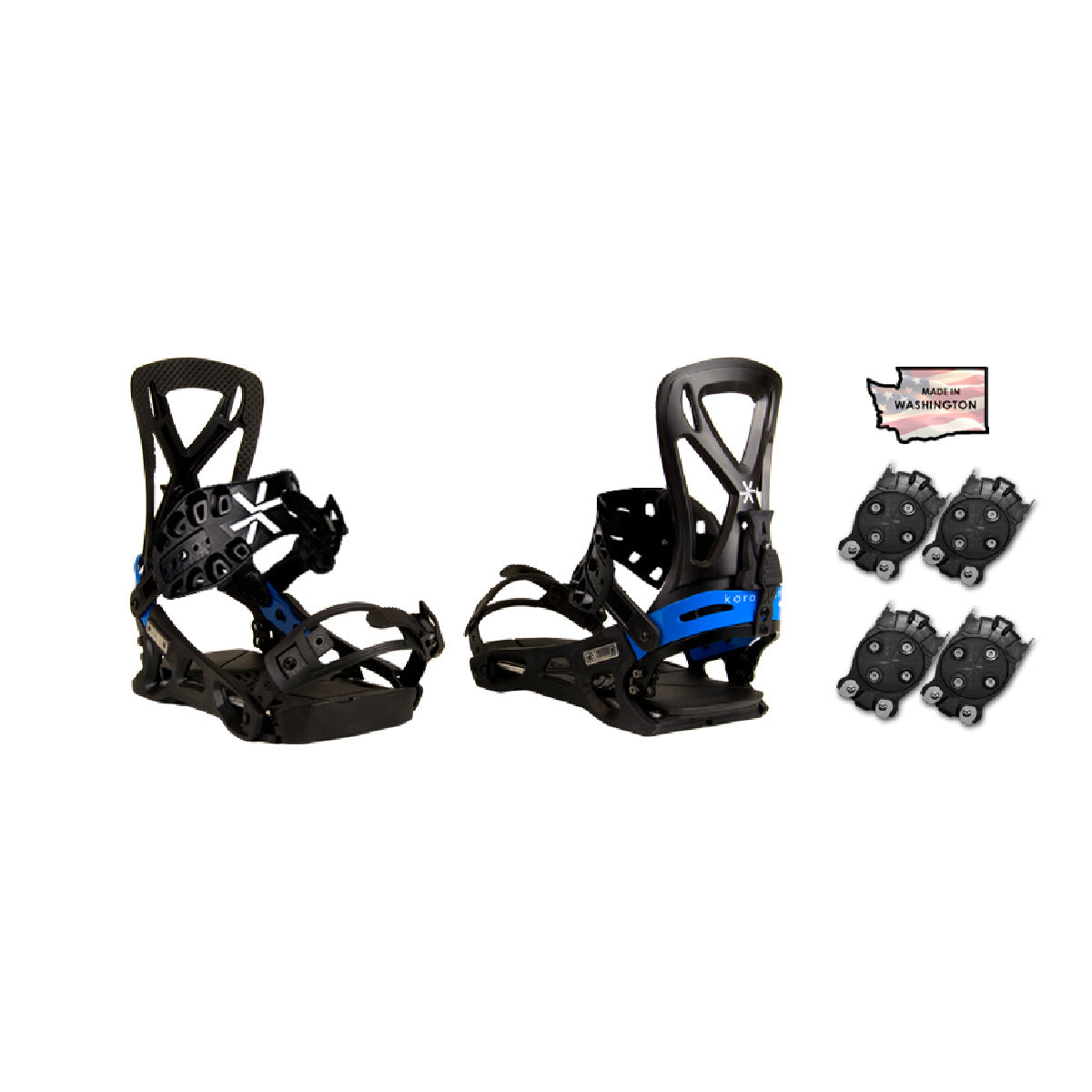 KARAKORAM PRIME CONNECT S + 2 SETS QUIVER CONNECTORS SNOWBOARD BINDING