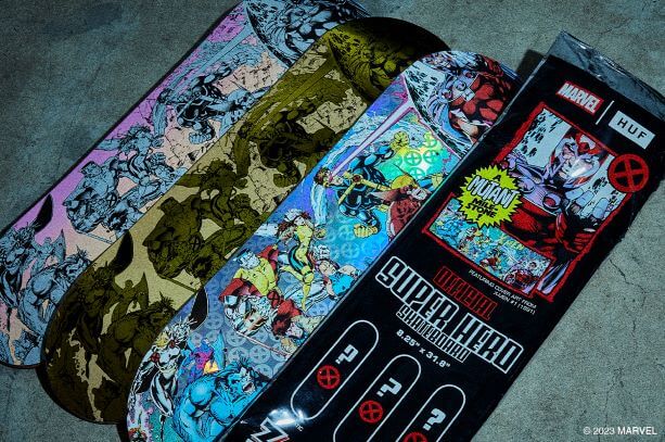 HUFとX-MENがコラボ、スケートデッキとTシャツが登場 | THE RIVER