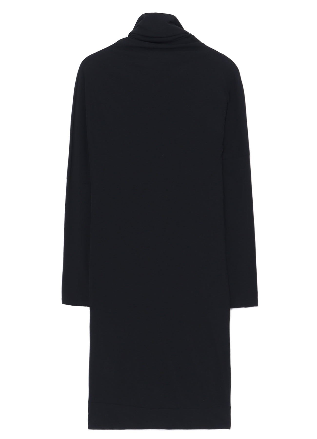 COSMORAMA COTTON DRAPED LONG SLEEVE BUTTON-UP TURTLENECK TOP – THE