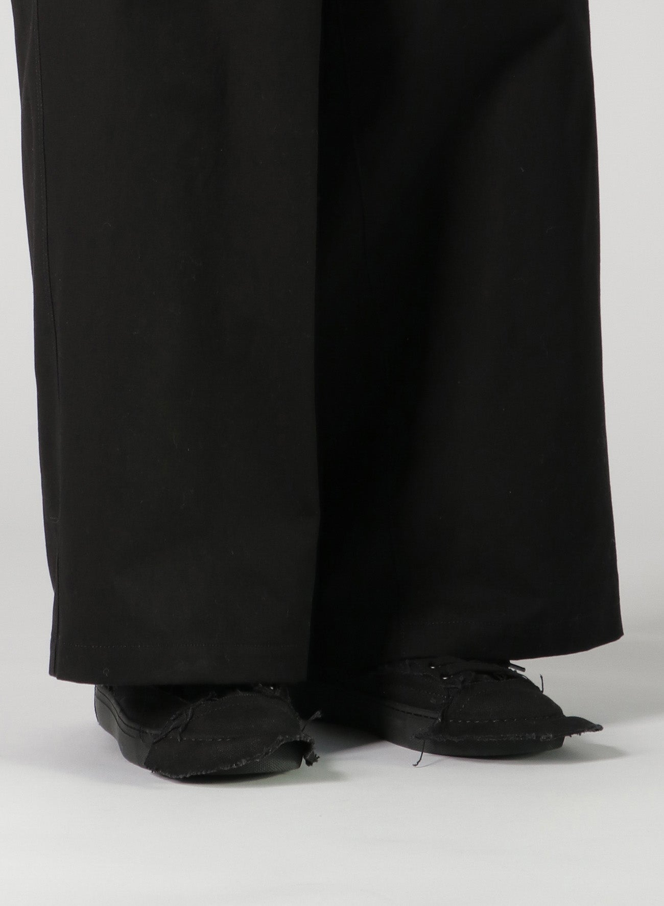 COTTON CANVAS WIDE LEG PANEL PANTS – THE SHOP YOHJI YAMAMOTO