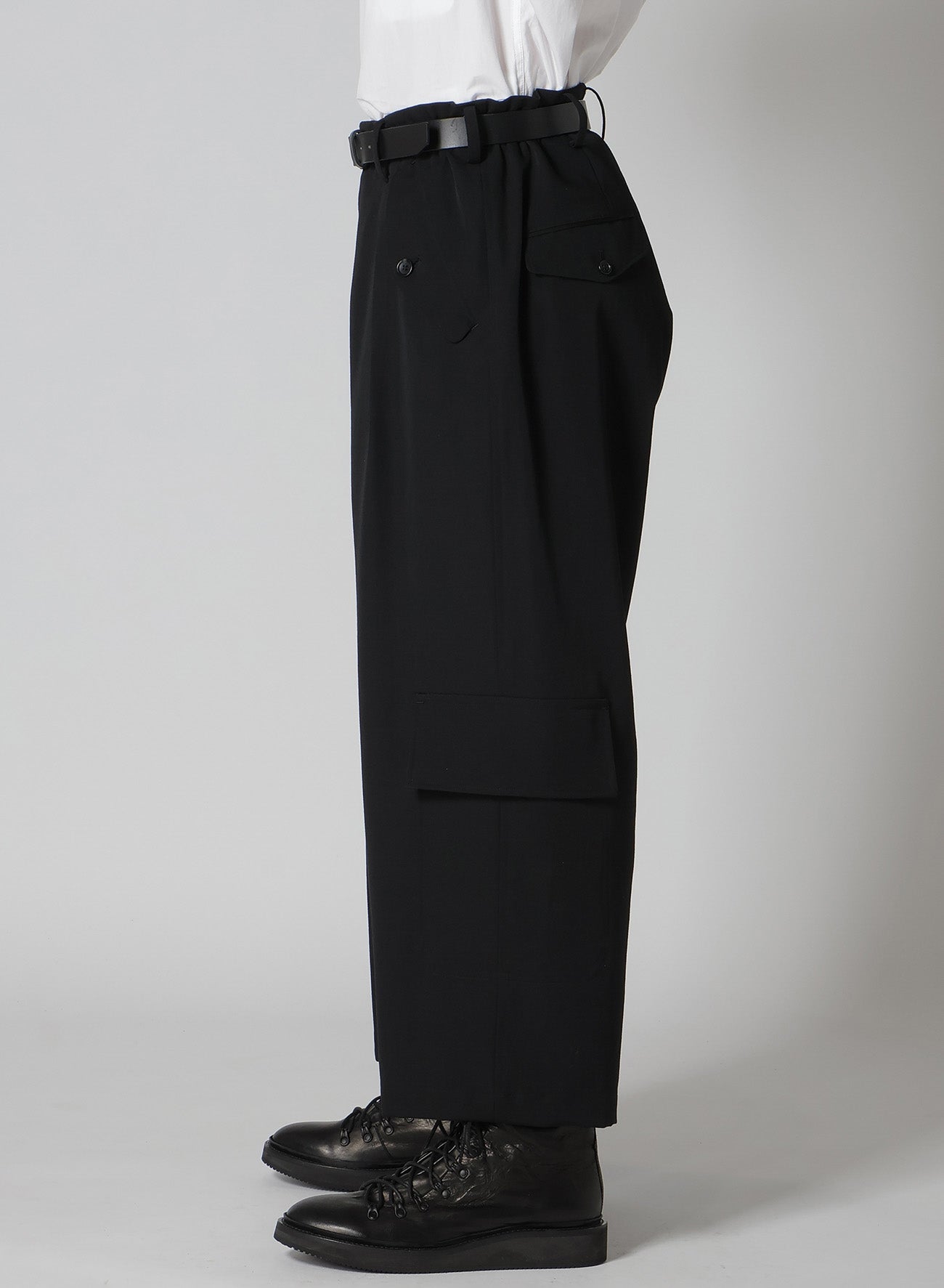 WOOL GABARDINE FRONT TUCK PANTS – THE SHOP YOHJI YAMAMOTO