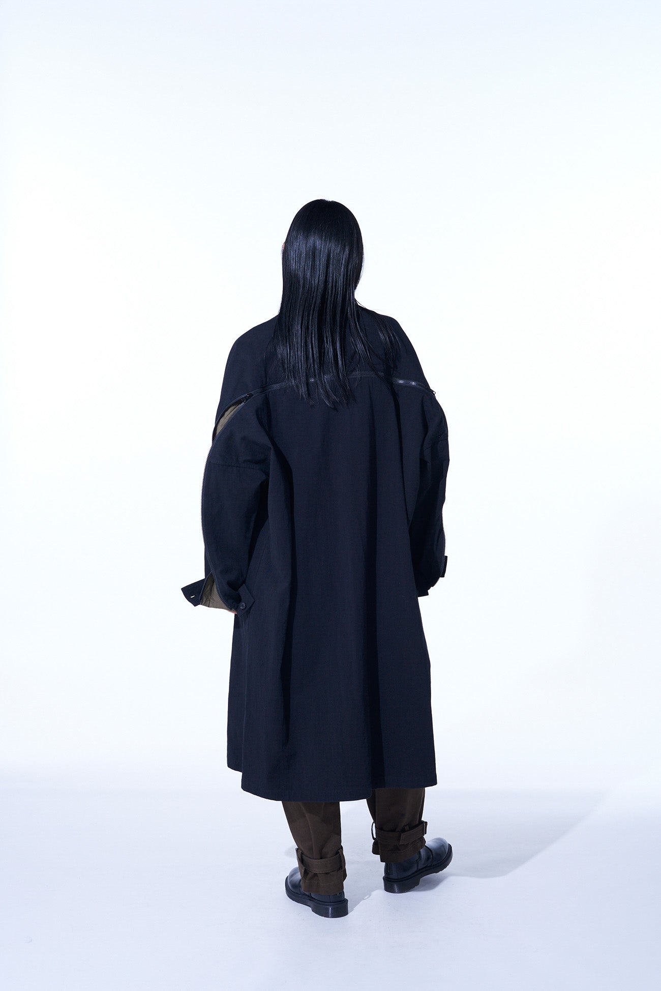 COTTON/HEMP TWILL BACK YOKE ZIP COAT – THE SHOP YOHJI YAMAMOTO
