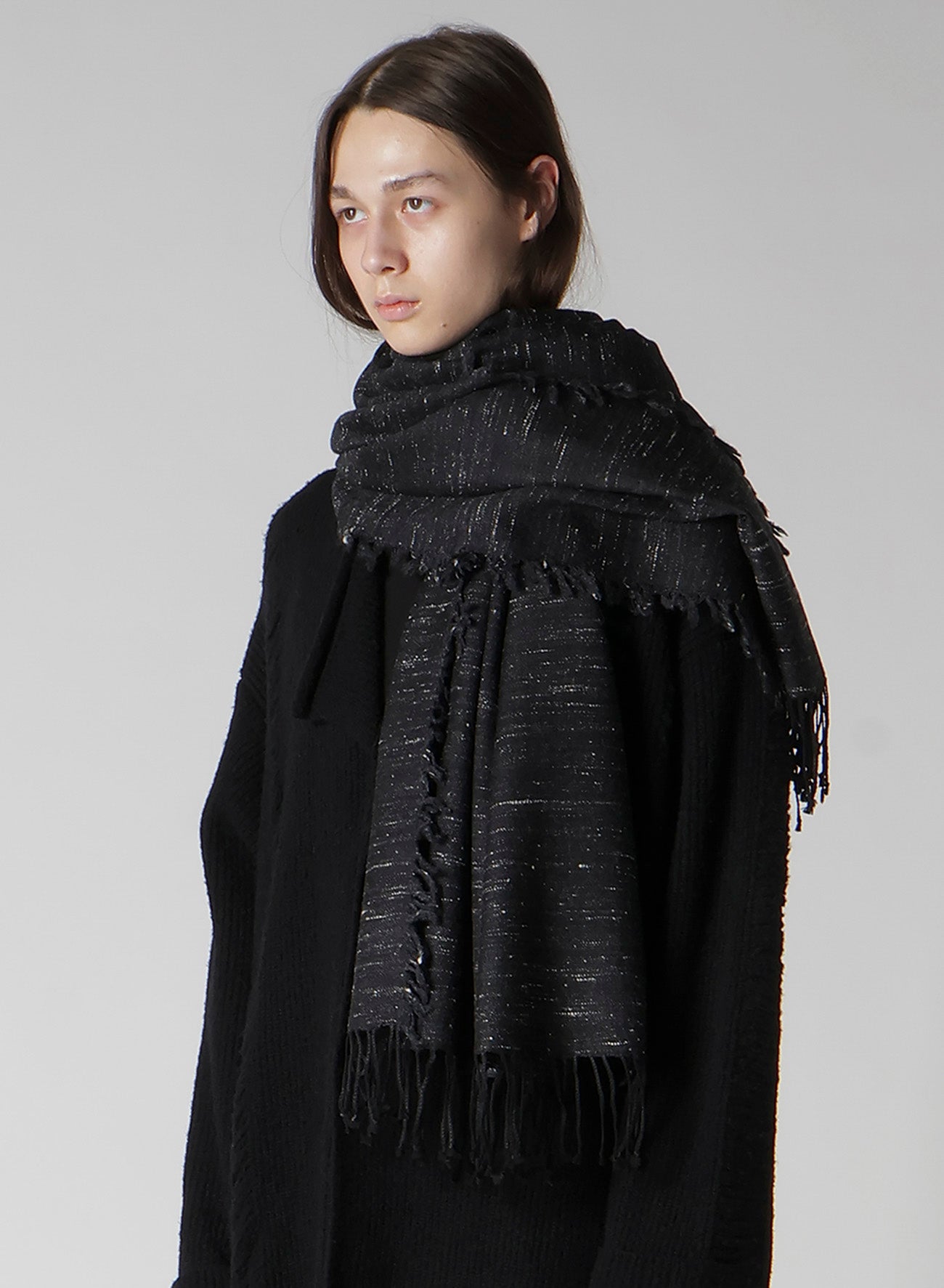 W/DIAMOND JQ YAK WOOL SCARF – THE SHOP YOHJI YAMAMOTO