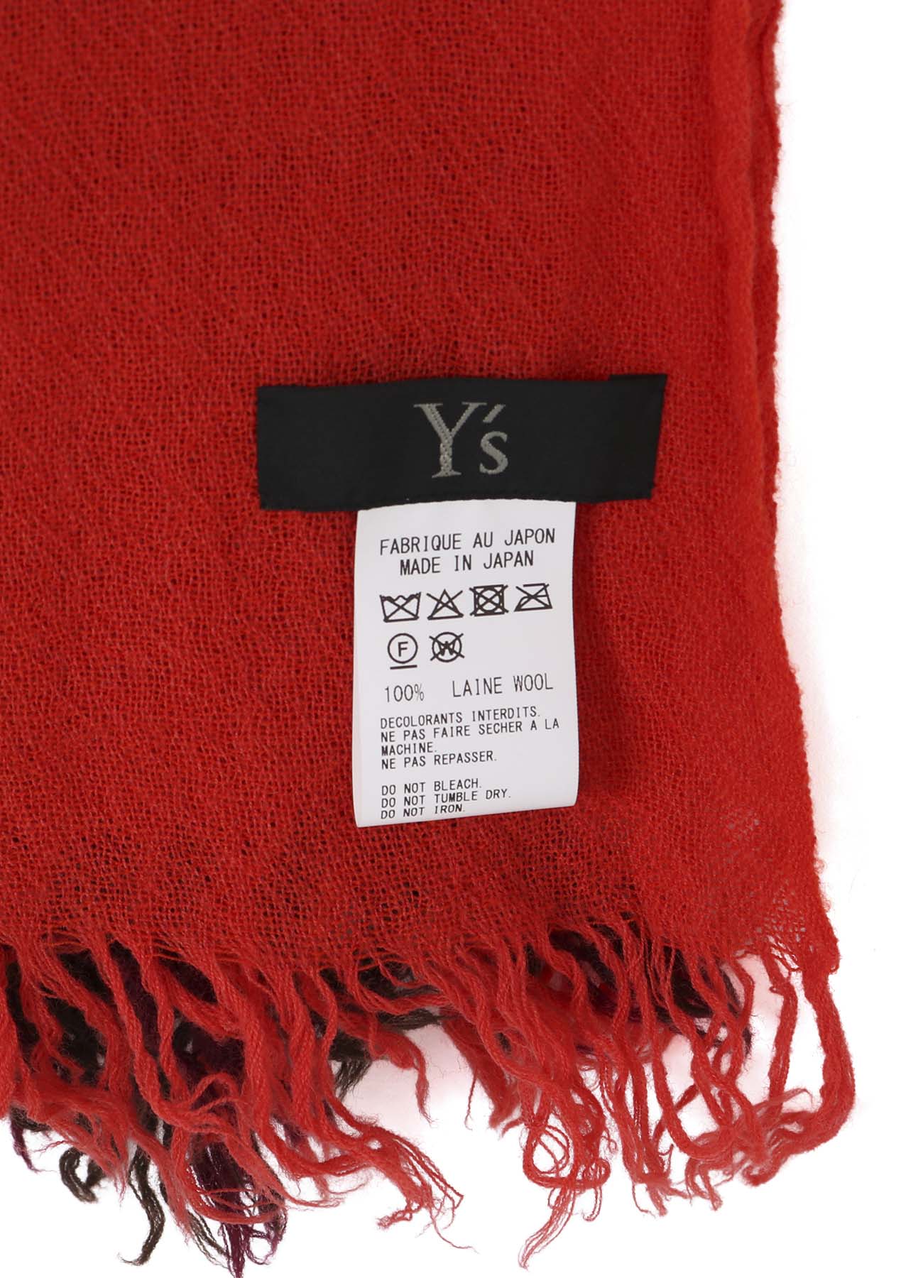 THREE-LAYERED WOOL SCARF – THE SHOP YOHJI YAMAMOTO