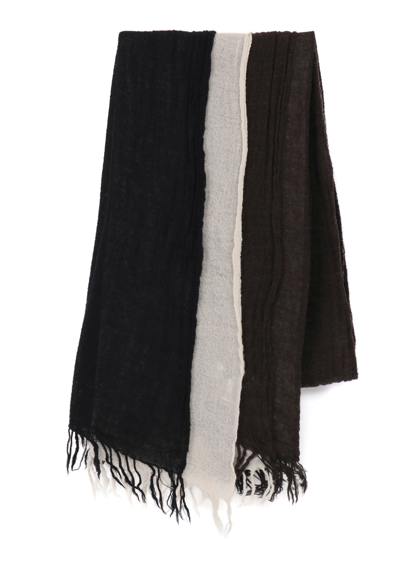 THREE-LAYERED WOOL SCARF – THE SHOP YOHJI YAMAMOTO