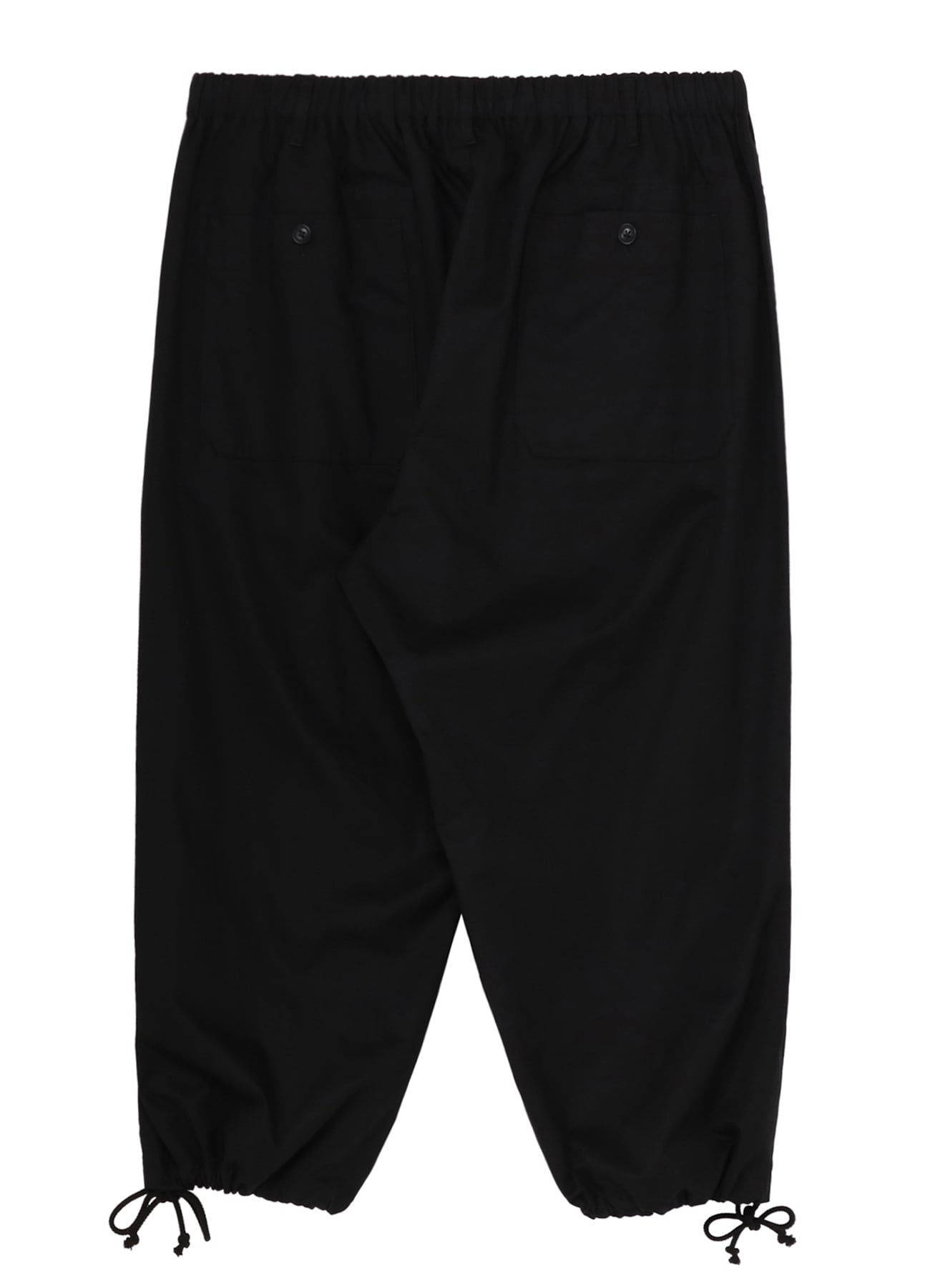 COTTON GABARDINE BALLOON PANTS(FREE SIZE Black): Ground Y｜THE