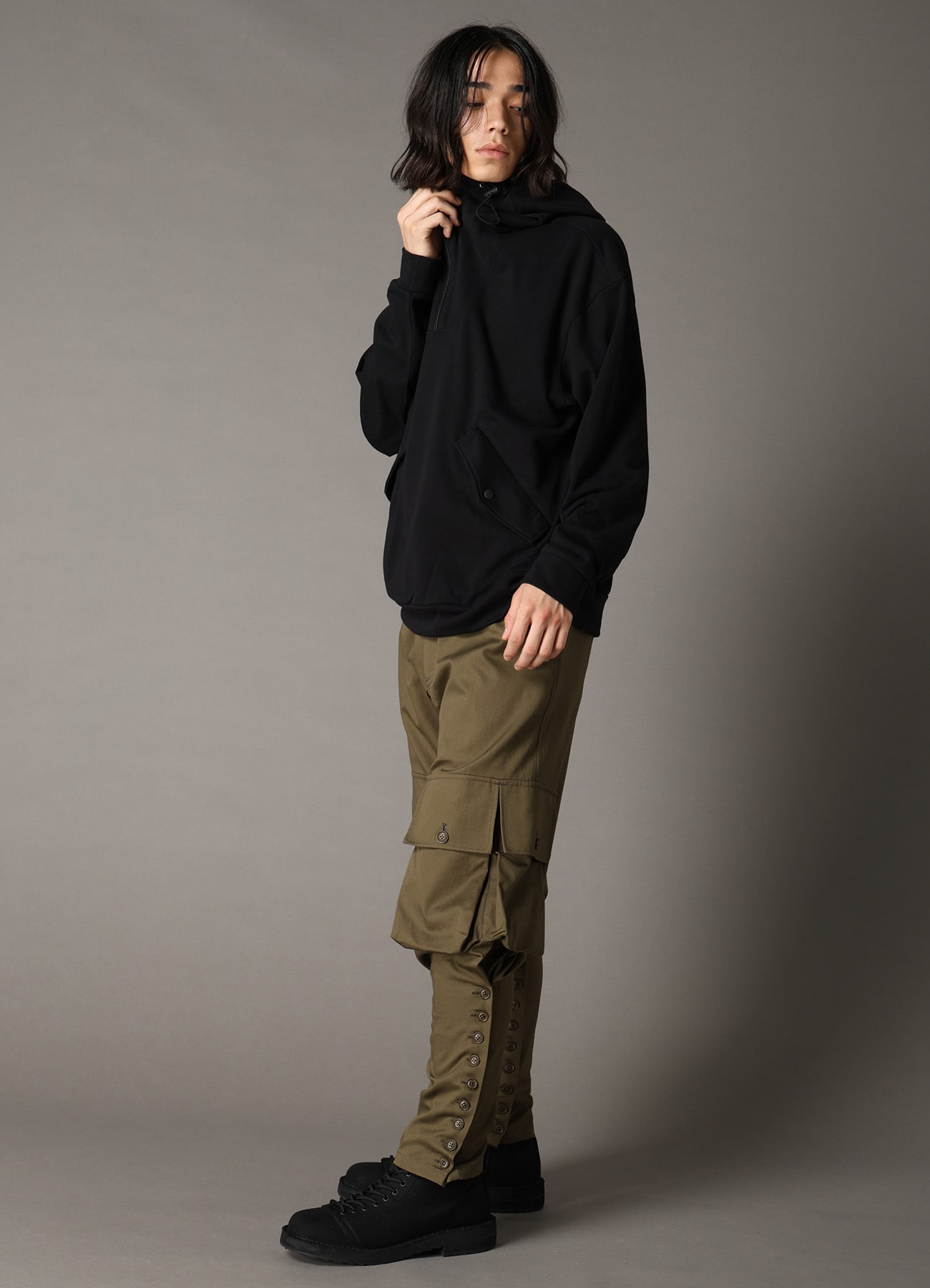 KATSURAGI CARGO JODHPURS PANTS(FREE SIZE Khaki): Ground Y｜THE