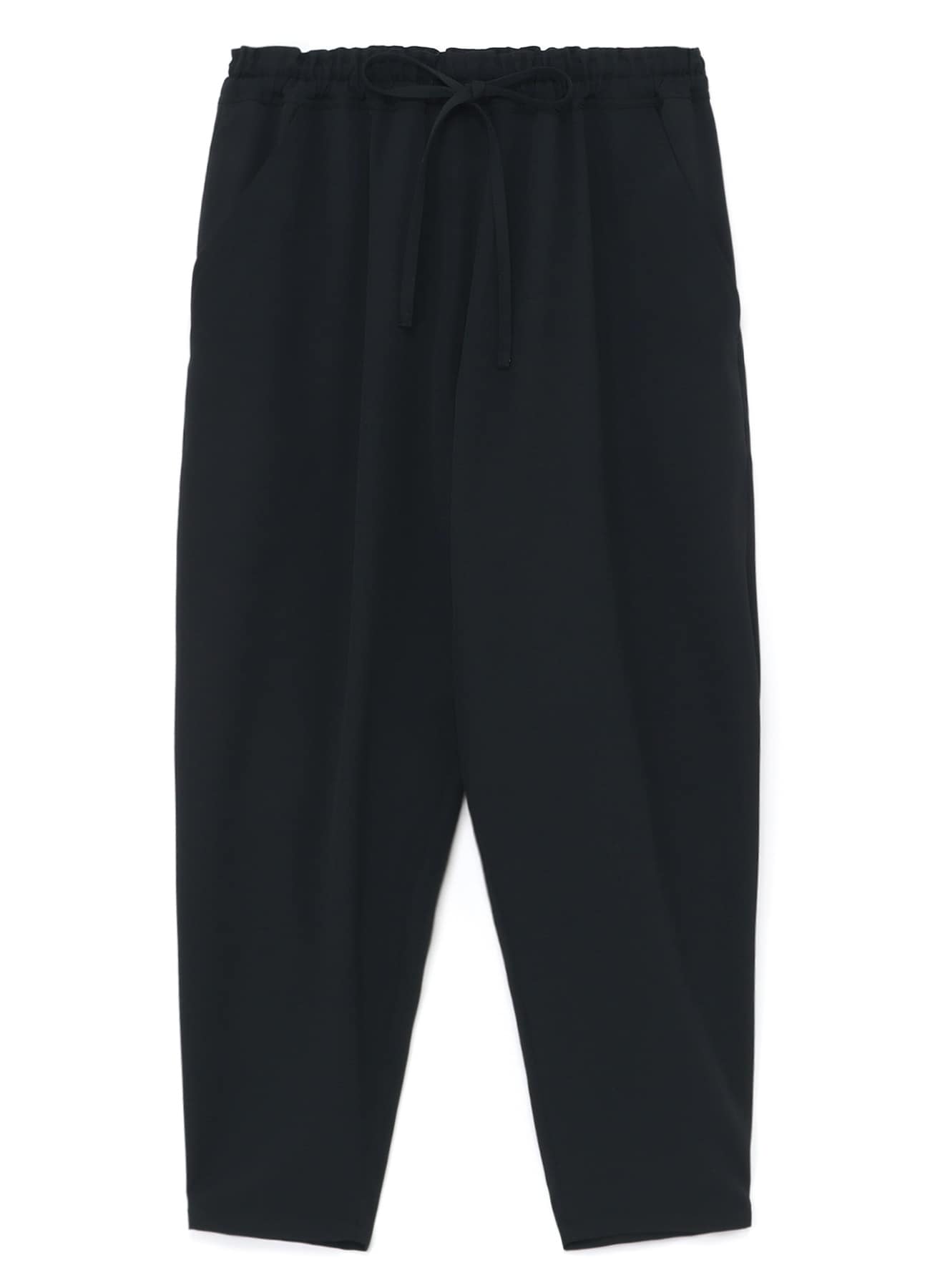 WOOL GABARDINE ELASTIC WAIST PANTS(S Black): LIMI feu｜THE SHOP