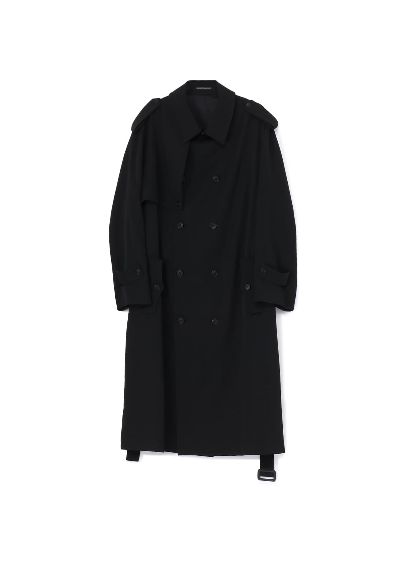 GABARDINE TRENCH COAT(XS Black): Y's for men｜THE SHOP YOHJI YAMAMOTO