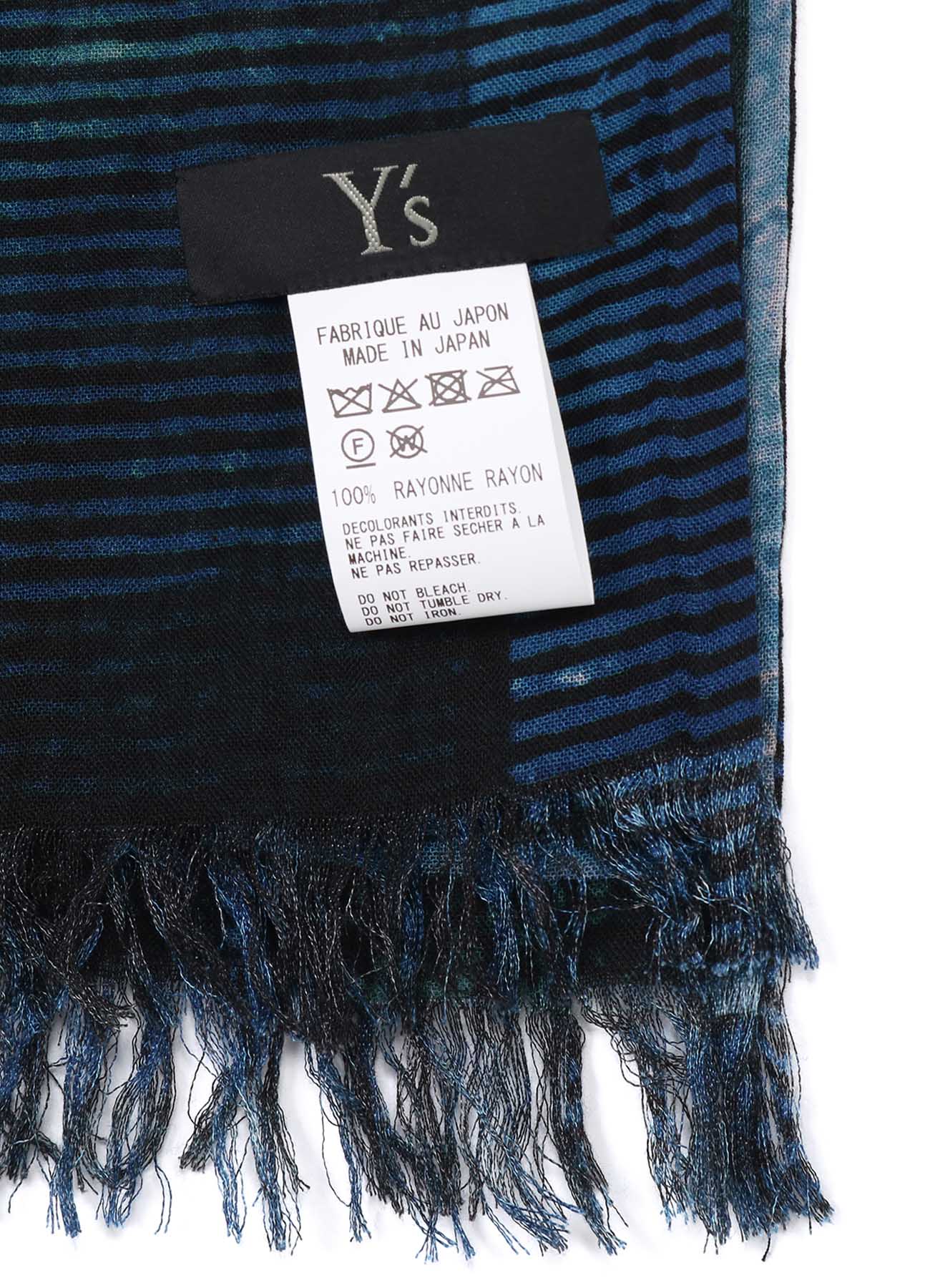 FILAGEN FLOWER PRINT SCARF(FREE SIZE Blue): Y's｜THE SHOP YOHJI