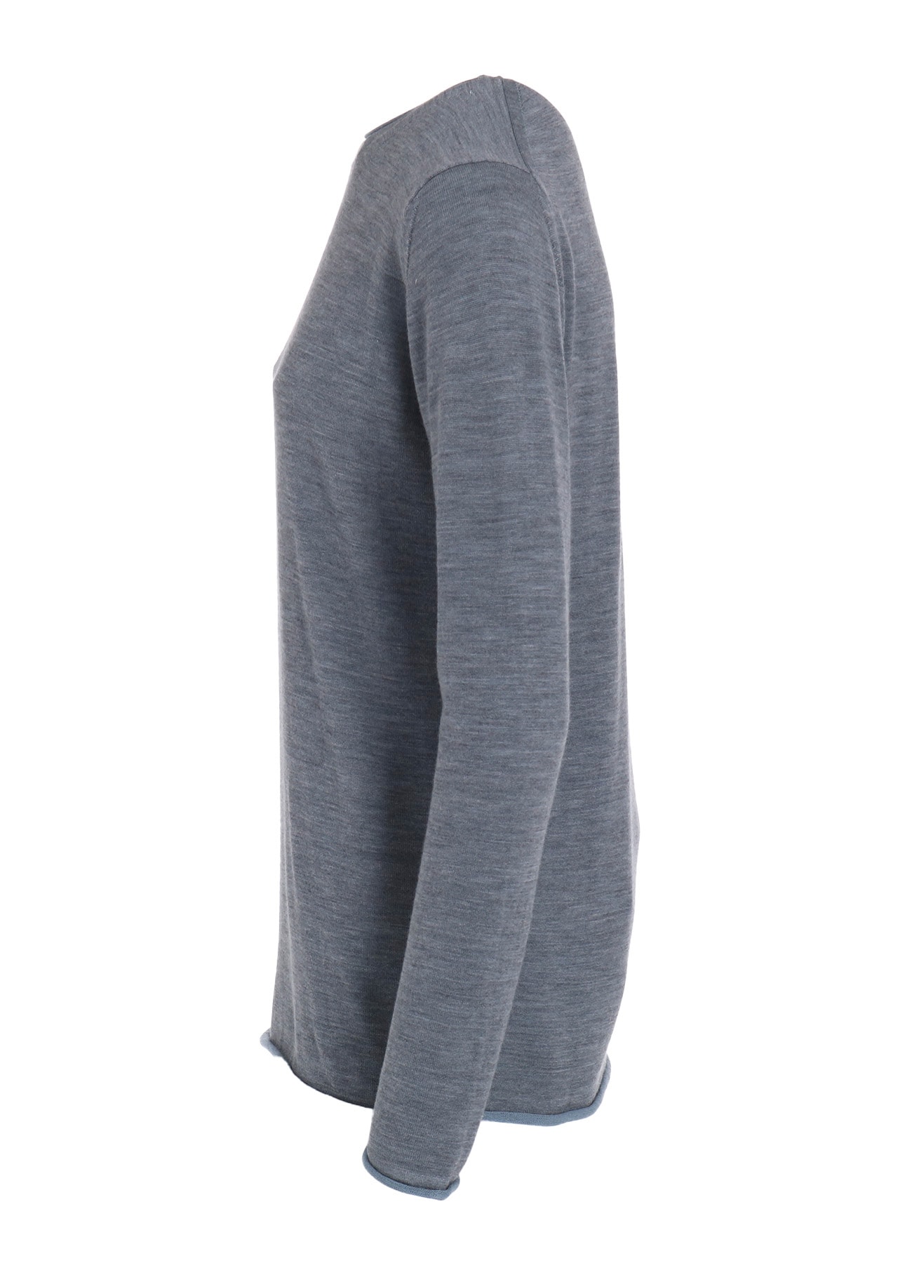 WOOL MULTICOLOR ROUND NECK KNIT(S Grey): Soldes｜THE SHOP YOHJI
