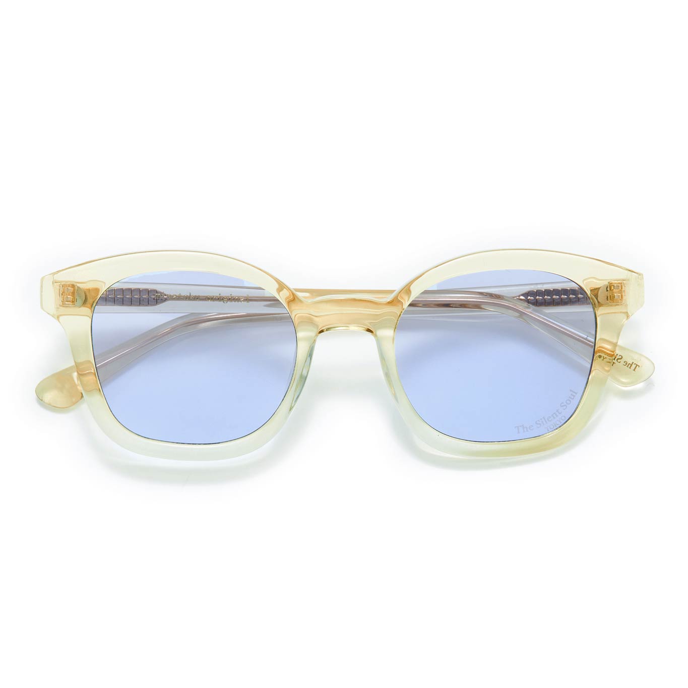 TSS SQUARE YELLOW CLEAR FRAME LIGHT BLUE LENS – The Silent Soul